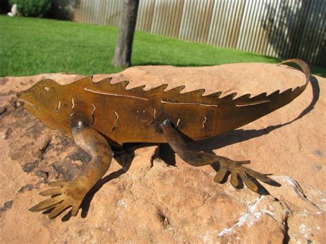 metal iguana house decorations|Metal Sculptures Iguana .